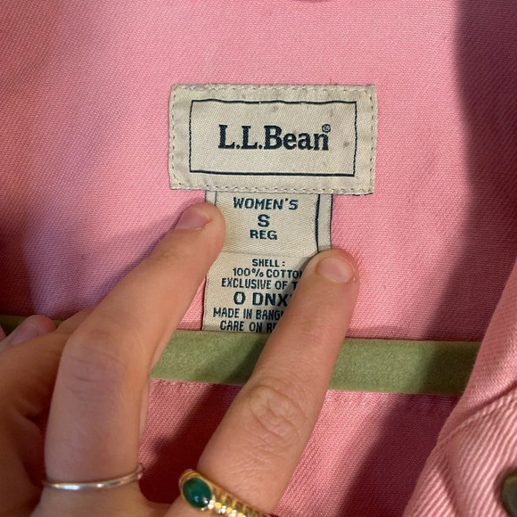 Vintage L.L. Bean || Pink Denim Jean Jacket, Size Small! Perfect for Spr… - Picture 3 of 5